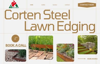 corten steel edging